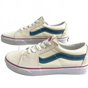 Vans Old Skool Low "Off-White / Teal" • Mens 5 / Women 6.5 • New • Gift Ready 🎁